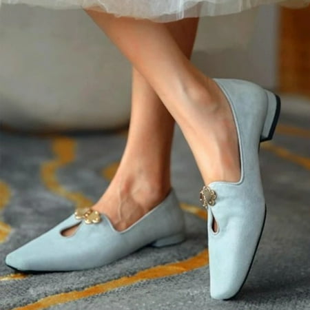 Penkiiy Women s Shoes Low Heels Square Toe Casual Solid Color Nubuck Leather Flat Sandals
Penkiiy Women s Shoes Low Heels Square Toe Casual Solid Color Nubuck Leather Flat Sandals