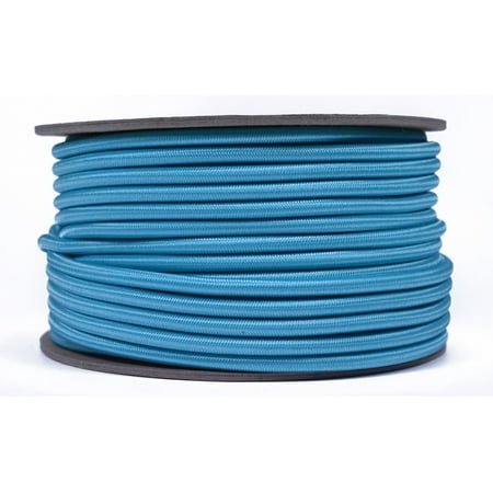 Turquoise 3/16 inch Shock Cord - 100 Feet Marine Grade Shock Bungee Cord - USA