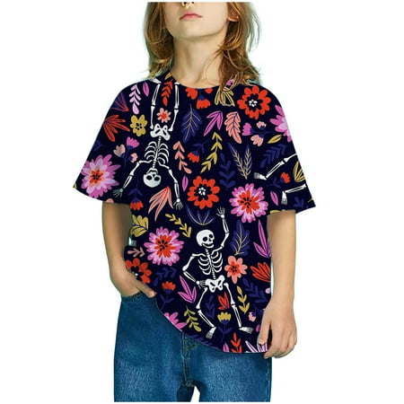 Leutsin Girls Short Sleeve Gradient Print Tops Child Crewneck Summer Casual Loose Tshirt
Leutsin Girls Short Sleeve Gradient Print Tops Child Crewneck Summer Casual Loose Tshirt