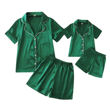 Saeaby Summer Family Matching Pajamas Sets 2PCS Short Sleeve Pajamas Sets for Family Green Size Baby-Kids-Adult Unisex
Saeaby Summer Family Matching Pajamas Sets 2PCS Short Sleeve Pajamas Sets for Family Green Size Baby-Kids-Adult Unisex