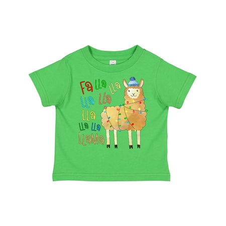 Inktastic Cute Christmas Fa Lla Llama Gift Toddler Boy or Toddler Girl T-Shirt