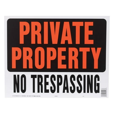 Hy-Ko Hy-Glo English Black Informational Sign 14.5 in. H X 18.5 in. W