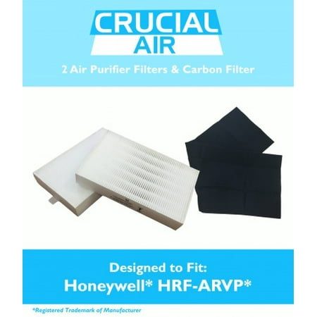 2 Honeywell 'R' Air Purifier Filter & 1 'A' Carbon Filter Kit, Part # HRF-ARVP
