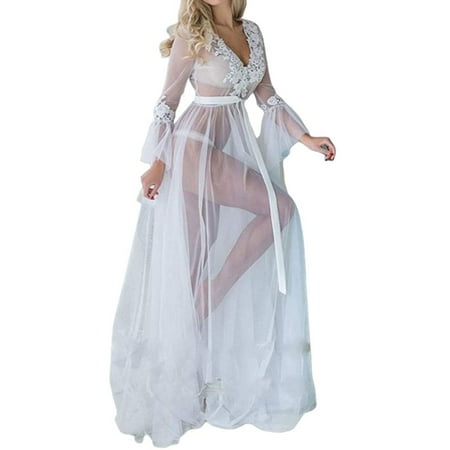 Xingqing Women Deep V-neck Exotic Lingerie Dress Lace Nightdress See-through Sleepwear
Xingqing Women Deep V-neck Exotic Lingerie Dress Lace Nightdress See-through Sleepwear