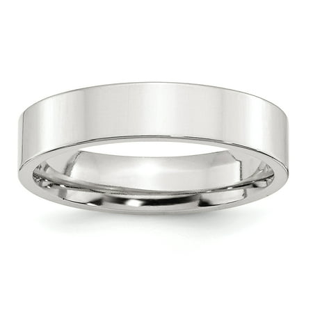 SS 5mm Comfort Fit Flat Size 10 Band
