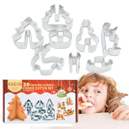 Fovolat Christmas Cookie Cutters 8pcs Winter Christmas Cookie Cutter Set Biscuit Mold Include Christmas Tree Snowman Reindeer Sled for Christmas astonishing
Fovolat Christmas Cookie Cutters 8pcs Winter Christmas Cookie Cutter Set Biscuit Mold Include Christmas Tree Snowman Reindeer Sled for Christmas astonishing