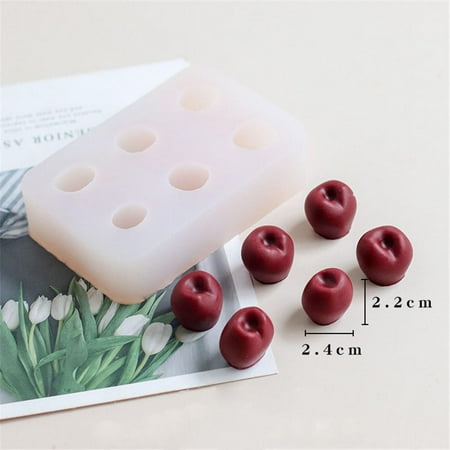 MINM 3D Cherry Mold Scented Candle Material Simulation Fruit Fondant Cake Silicone Mold Baking Cake Decorating Moulds Candle Making Tool
MINM 3D Cherry Mold Scented Candle Material Simulation Fruit Fondant Cake Silicone Mold Baking Cake Decorating Moulds Candle Making Tool