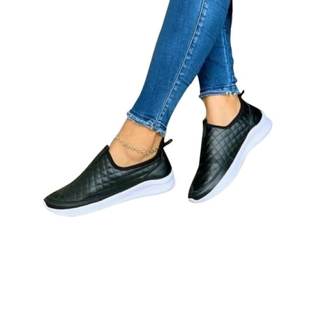 Woobling Womens Comfort Walking Shoes Round Toe Slip On Sneakers Driving Breathable Loafers Black 5 
Woobling Womens Comfort Walking Shoes Round Toe Slip On Sneakers Driving Breathable Loafers Black 5