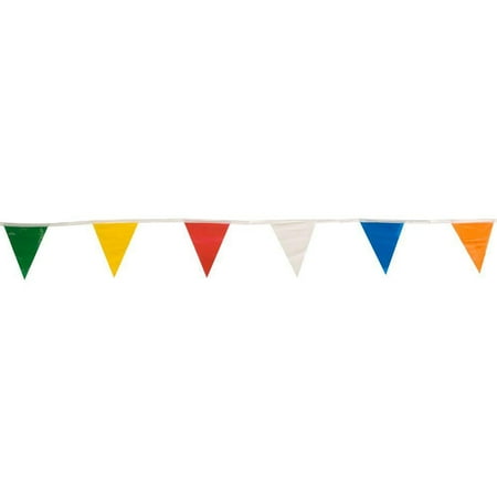Presco Standard Pennant Flags: 9 in. x 12 in. Pennant / 60 ft. Strand / 6 Alternating Colors (Alternating 6 Colors)
Presco Standard Pennant Flags: 9 in. x 12 in. Pennant / 60 ft. Strand / 6 Alternating Colors (Alternating 6 Colors)