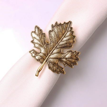 BetterZ 6Pcs Napkin Rings Vintage Delicate Alloy Maple Leaf Table Decor Napkin Buckle for Dinner Parties
BetterZ 6Pcs Napkin Rings Vintage Delicate Alloy Maple Leaf Table Decor Napkin Buckle for Dinner Parties