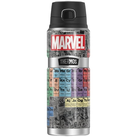 MARVEL - Marvel Periodic Table THERMOS STAINLESS KING Stainless Steel Drink Bottle Vacuum insulated & Double Wall 24oz
MARVEL - Marvel Periodic Table THERMOS STAINLESS KING Stainless Steel Drink Bottle Vacuum insulated & Double Wall 24oz