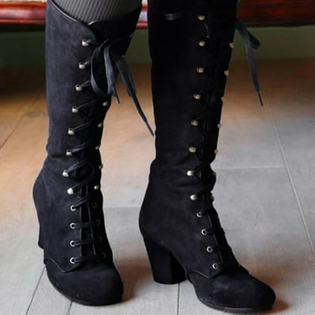 Bxzhiri Women Fashion Casual Vintage Retro Mid-Calf Boots Lace Up Thick Heels Shoes
Bxzhiri Women Fashion Casual Vintage Retro Mid-Calf Boots Lace Up Thick Heels Shoes