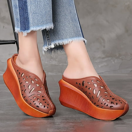 LIANGP Women s Sandals Summer Thick Bottom Retro Sandals Original Handmade Hollow Carved Women s Shoes Women s Shoes Orange Size 7
LIANGP Women s Sandals Summer Thick Bottom Retro Sandals Original Handmade Hollow Carved Women s Shoes Women s Shoes Orange Size 7