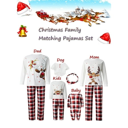 Christmas Family Matching Clothes Outfits for Couples Dog Owner Long Sleeve T-Shirt + Casual Trouser Pant Set Xmas Party
Christmas Family Matching Clothes Outfits for Couples Dog Owner Long Sleeve T-Shirt + Casual Trouser Pant Set Xmas Party