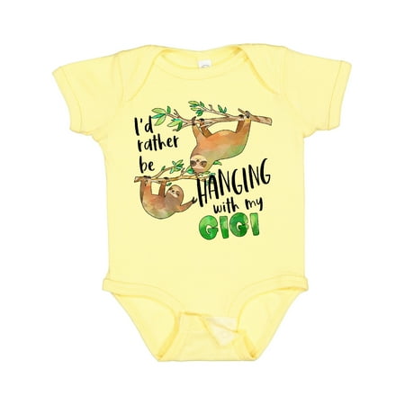 Inktastic Id Rather Be Hanging with My Gigi- Cute Sloths Gift Baby Boy or Baby Girl Bodysuit
Inktastic Id Rather Be Hanging with My Gigi- Cute Sloths Gift Baby Boy or Baby Girl Bodysuit