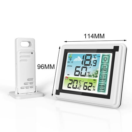 Oyzv Temperature Humidity Monitor Indoor Outdoor Thermometer Humidity Digital Thermometer Hygrometer with Wireless Sensors
Oyzv Temperature Humidity Monitor Indoor Outdoor Thermometer Humidity Digital Thermometer Hygrometer with Wireless Sensors
