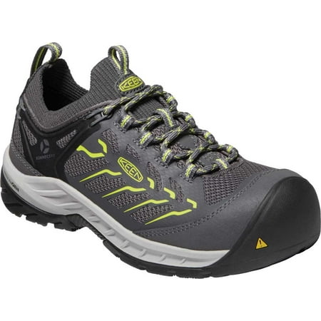 Women s KEEN Utility Flint II Sport Work Shoe Magnet/Black Leather/Mesh 5 W