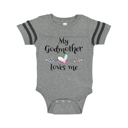 Inktastic My Godmother Loves Me- Heart Godchild Gift Baby Boy or Baby Girl Bodysuit
Inktastic My Godmother Loves Me- Heart Godchild Gift Baby Boy or Baby Girl Bodysuit