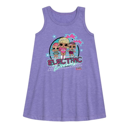 LOL Surprise! Dolls - Electric Dreams - Retro Vibes - Toddler & Youth Girls A-line Dress
LOL Surprise! Dolls - Electric Dreams - Retro Vibes - Toddler & Youth Girls A-line Dress