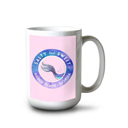 15 fl oz Ceramic Mug Marco Island Florida Salty But Sweet Mermaid Tale Contour Dishwasher & Microwave Safe
15 fl oz Ceramic Mug Marco Island Florida Salty But Sweet Mermaid Tale Contour Dishwasher & Microwave Safe