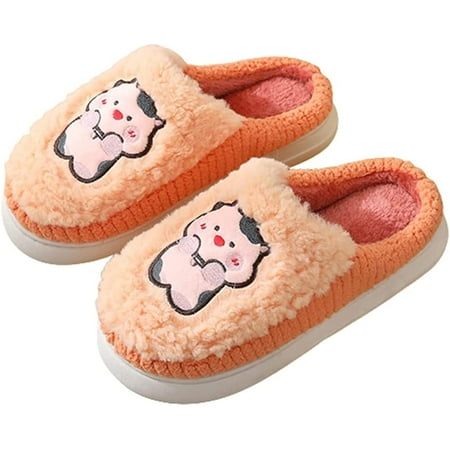 PIKADINGNIS Women Men Fluffy Fur PPlush Cozy Soft House Slippers Non-slip Cute Cow Furry Indoor Shoes
PIKADINGNIS Women Men Fluffy Fur PPlush Cozy Soft House Slippers Non-slip Cute Cow Furry Indoor Shoes