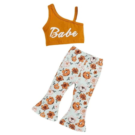 GWAABD Baby Girl Spring Clothes Brown Cotton Blend Summer Toddler Girls Sleeveless Tops Floral Prints Pants Bodysuits Two Piece Outfits 74
GWAABD Baby Girl Spring Clothes Brown Cotton Blend Summer Toddler Girls Sleeveless Tops Floral Prints Pants Bodysuits Two Piece Outfits 74