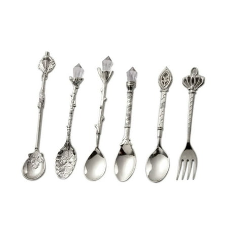 6pcs For Coffee Snacks Fruit Gold Carved Reusable Dinnerware Set Teaspoon Vintage Spoons Fork Dessert Fork SILVER
6pcs For Coffee Snacks Fruit Gold Carved Reusable Dinnerware Set Teaspoon Vintage Spoons Fork Dessert Fork SILVER