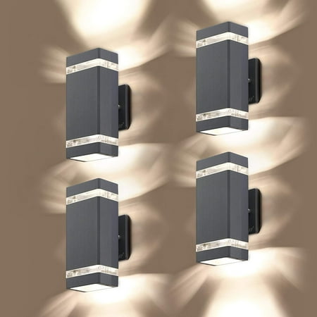 YYFF 4 Pack LED Square Up and Down Lights Outdoor Wall Light,Body in Aluminum Waterproof Outdoor Wall Lamps,3000k 5W with Certificate ETL
YYFF 4 Pack LED Square Up and Down Lights Outdoor Wall Light,Body in Aluminum Waterproof Outdoor Wall Lamps,3000k 5W with Certificate ETL