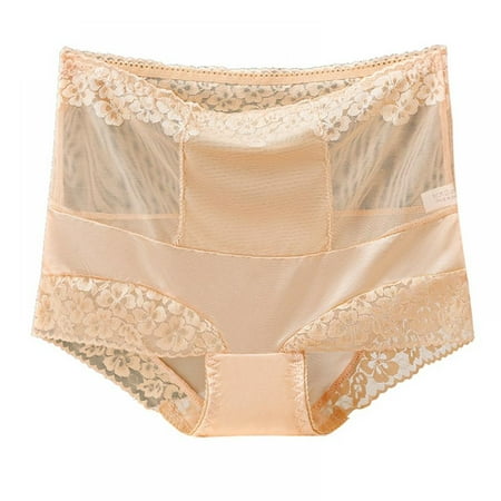 Xmarks Women Sexy Lace Underwear Briefs Plus Size Lace Panties High Waist Hipster Panties Skin 110-140lbs
Xmarks Women Sexy Lace Underwear Briefs Plus Size Lace Panties High Waist Hipster Panties Skin 110-140lbs