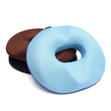 Hemorrhoid Treatment Donut Tailbone Cushion, Prostate Pillow, Pregnancy, Post Natal, Bed Sores, Coccyx, Sciatica, 18 Inches. Premium Comfort Memory Foam Cushion