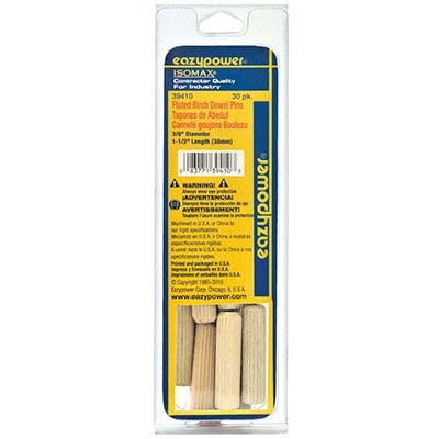 EazyPower Fluted Dowel Pin .375 x 1.5-In. 30-Pk. 1 Pack