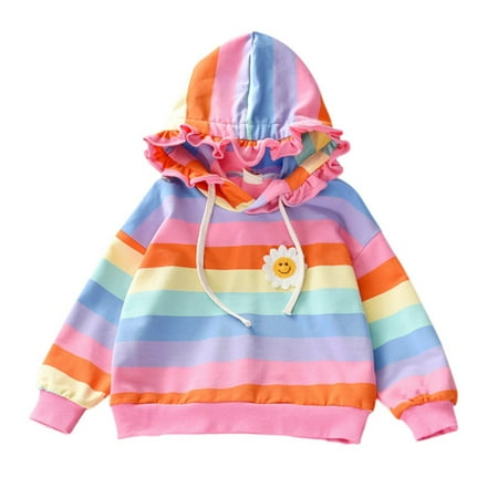 Bullpiano Baby Girl Pullover Sweater Rainbow Sweatshirt Long Sleeve Sweat Tops with Pockets Warm Fall Winter Clothes
Bullpiano Baby Girl Pullover Sweater Rainbow Sweatshirt Long Sleeve Sweat Tops with Pockets Warm Fall Winter Clothes
