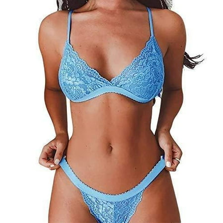 Women s Two Pieces Lace Lingerie Bra Solid Color Underwear Bralette Bra and Panties Set
Women s Two Pieces Lace Lingerie Bra Solid Color Underwear Bralette Bra and Panties Set