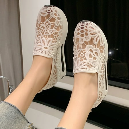 Cathalem Wedge House Shoes Women Hollow Platform Casual Shoes Solid Color Breathable Wedge Espadrilles Casual Shoes Women Slip on White 7.5
Cathalem Wedge House Shoes Women Hollow Platform Casual Shoes Solid Color Breathable Wedge Espadrilles Casual Shoes Women Slip on White 7.5