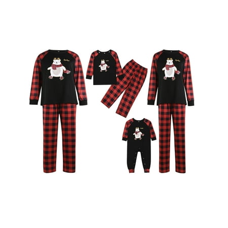 Fanvereka Family Christmas Pjs Matching Sets Plaid Letter Print Long Sleeve Pullover+ Long Pants Matching Holiday Pajamas Set
Fanvereka Family Christmas Pjs Matching Sets Plaid Letter Print Long Sleeve Pullover+ Long Pants Matching Holiday Pajamas Set