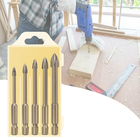 XWQ 5Pcs/6Pcs Widely Used Cross Drill Bit Hex Shank Efficient Universal High Hardness Sharp Triangle Drill Bit for Woodworking
XWQ 5Pcs/6Pcs Widely Used Cross Drill Bit Hex Shank Efficient Universal High Hardness Sharp Triangle Drill Bit for Woodworking