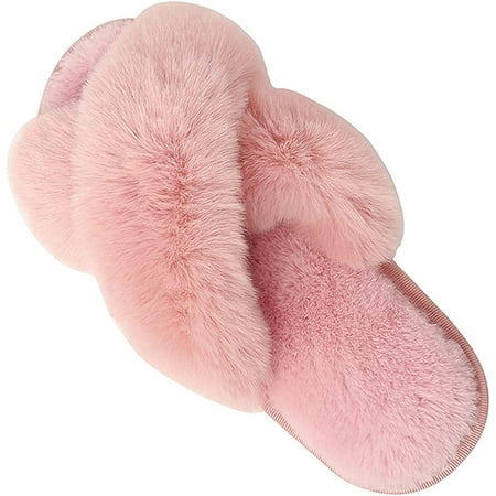 PIKADINGNIS Women s Cross Band Slippers Soft Warm Breathable Plush Fleece House Indoor or Outdoor Sandels
PIKADINGNIS Women s Cross Band Slippers Soft Warm Breathable Plush Fleece House Indoor or Outdoor Sandels