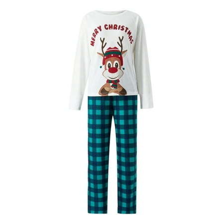Binpure Family Matching Pajamas Set Letter Elk Print O-Neck Long Sleeve Tops+ Plaid Long Pants for Parents Kids
Binpure Family Matching Pajamas Set Letter Elk Print O-Neck Long Sleeve Tops+ Plaid Long Pants for Parents Kids