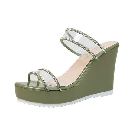 Tangnade Ladies daily all-match casual shoes Womens Fashion Casual Leopard Square Heel Transparent Lace Slip On Sandals Shoes Green 37
Tangnade Ladies daily all-match casual shoes Womens Fashion Casual Leopard Square Heel Transparent Lace Slip On Sandals Shoes Green 37