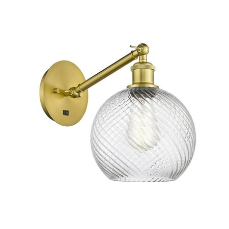 317-1W-SG-G1214-8-Innovations Lighting-Athens - 1 Light Wall Sconce In Industrial Style-12.38 Inches Tall and 8 Inches Wide Satin Gold Clear Twisted
317-1W-SG-G1214-8-Innovations Lighting-Athens - 1 Light Wall Sconce In Industrial Style-12.38 Inches Tall and 8 Inches Wide Satin Gold Clear Twisted