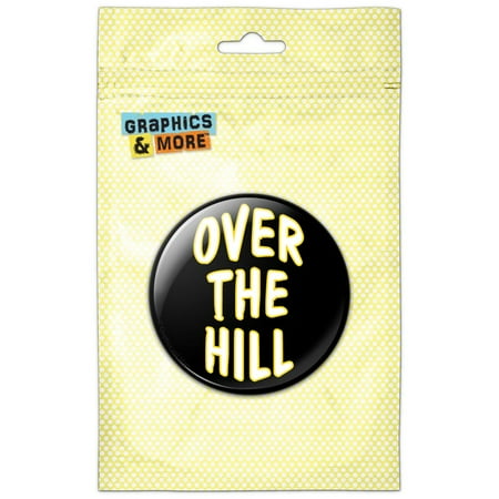 Over the Hill Birthday Black Yellow Refrigerator Button Magnet
Over the Hill Birthday Black Yellow Refrigerator Button Magnet