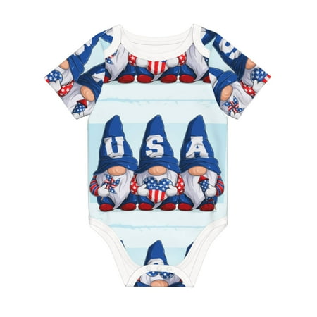Matuu Cute Gnomes in USA for Baby Short-Sleeve Bodysuit Soft Cotton Comfortable and Breathable Perfect for Newborns and Infants
Matuu Cute Gnomes in USA for Baby Short-Sleeve Bodysuit Soft Cotton Comfortable and Breathable Perfect for Newborns and Infants
