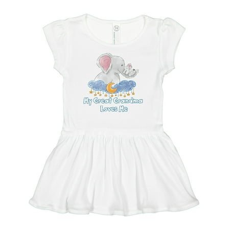 Inktastic My Great Grandma Loves Me Cute Elephants Clouds Moon Stars Gift Baby Girl Dress
Inktastic My Great Grandma Loves Me Cute Elephants Clouds Moon Stars Gift Baby Girl Dress
