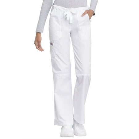 Cherokee Workwear Women s Scrubs Pant Low Rise Drawstring Cargo 4020