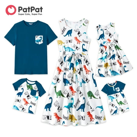 PatPat Family Matching Dinosaur Print Tank Dresses and Short-sleeve T-shirts Sets
PatPat Family Matching Dinosaur Print Tank Dresses and Short-sleeve T-shirts Sets