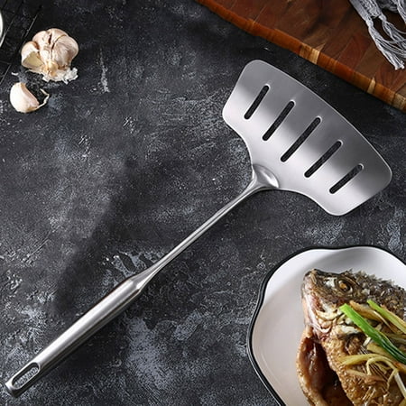 Elenxs Stainless Steel Fried Fish Spatula Wood Handle Hollow Fried Fish Slotted Kitchen Cooking Utensil
Elenxs Stainless Steel Fried Fish Spatula Wood Handle Hollow Fried Fish Slotted Kitchen Cooking Utensil