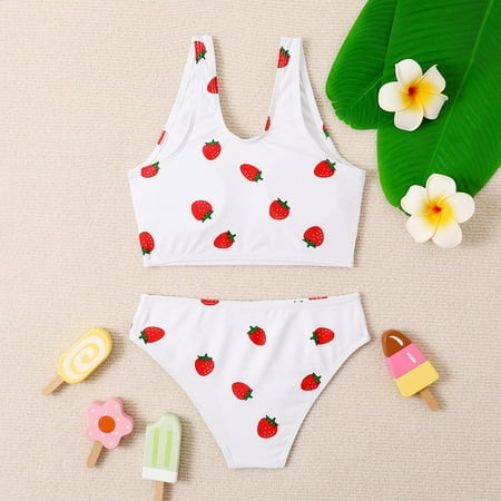 Gubotare Girl s Swimsuit Sport Fruit High Waist Bikini Set Bathing Suit Summer Beach Rash Guard Toddler Girl Swim Suit 5t White 7-9 Years
Gubotare Girl s Swimsuit Sport Fruit High Waist Bikini Set Bathing Suit Summer Beach Rash Guard Toddler Girl Swim Suit 5t White 7-9 Years