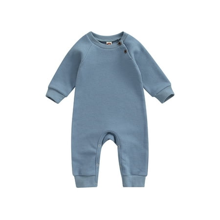 Infant Baby Boys Girls Waffle Romper Solid Long Sleeve Crewneck Bodysuit One Piece Jumpsuit Autumn Winter Outfit
Infant Baby Boys Girls Waffle Romper Solid Long Sleeve Crewneck Bodysuit One Piece Jumpsuit Autumn Winter Outfit