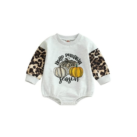 Qtinghua Newborn Baby Girl Boy Halloween Outfit Pumpkin Sweatshirt Romper Pullover Oversized Sweater Fall Clothes Gray 0-3 Months
Qtinghua Newborn Baby Girl Boy Halloween Outfit Pumpkin Sweatshirt Romper Pullover Oversized Sweater Fall Clothes Gray 0-3 Months