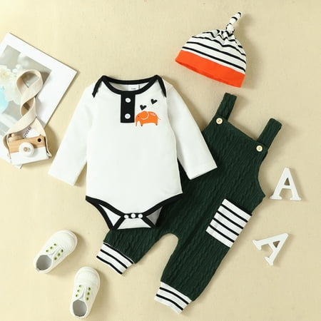 Baby Girls Boys Cartoon Autumn Long Sleeve Romper Bodysuit Pants Hat 3PC Set Clothes
Baby Girls Boys Cartoon Autumn Long Sleeve Romper Bodysuit Pants Hat 3PC Set Clothes